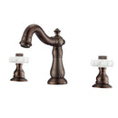 Barclay Aldora Widespread Lavatory Faucet with Porcelain Cross Handles LFW104