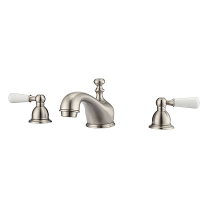 Barclay Marsala Widespread Lavatory Faucet with Porcelain Lever Handles LFW100