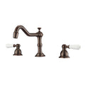 Barclay Roma Widespread Lavatory Faucet  with Porcelain Lever Handles LFW102