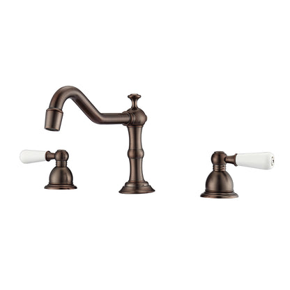 Barclay Roma Widespread Lavatory Faucet  with Porcelain Lever Handles LFW102