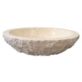 Barclay Bonette Oval Chiseled Marble Vessel Sink 7