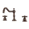 Barclay Roma Widespread Lavatory Faucet  with Metal Cross Handles LFW102