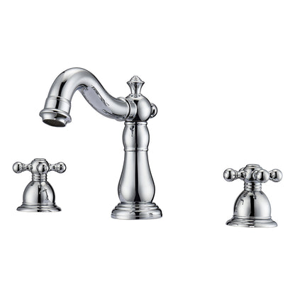 Barclay Aldora Widespread Lavatory Faucet with Metal Cross Handles LFW104