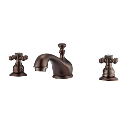 Barclay Marsala Widespread Lavatory Faucet with Button Cross Handles LFW100