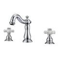 Barclay Aldora Widespread Lavatory Faucet with Porcelain Cross Handles LFW104