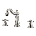 Barclay Aldora Widespread Lavatory Faucet with Button Cross Handles LFW104