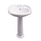 Barclay Silvi 20" Pedestal Lavatory 3