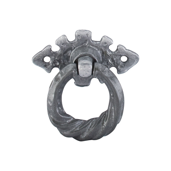 Top Knobs Tudor Ring Horizontal 2 1/8 Inch w/Backplate - Stellar Hardware and Bath 