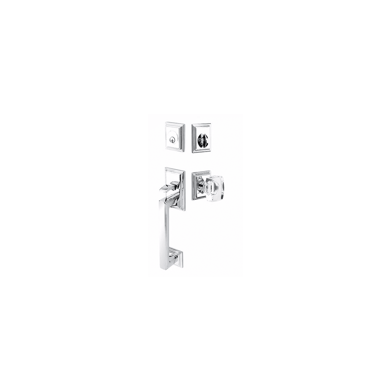 Emtek  4203 Hamden Dummy Door Handleset from the Brass Modern Series - Stellar Hardware and Bath 