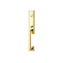 Emtek 4211  Wilshire Single Cylinder Keyed Entry Handleset from the Classic Brass Collection - Stellar Hardware and Bath 