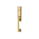 Emtek 4211  Wilshire Single Cylinder Keyed Entry Handleset from the Classic Brass Collection - Stellar Hardware and Bath 