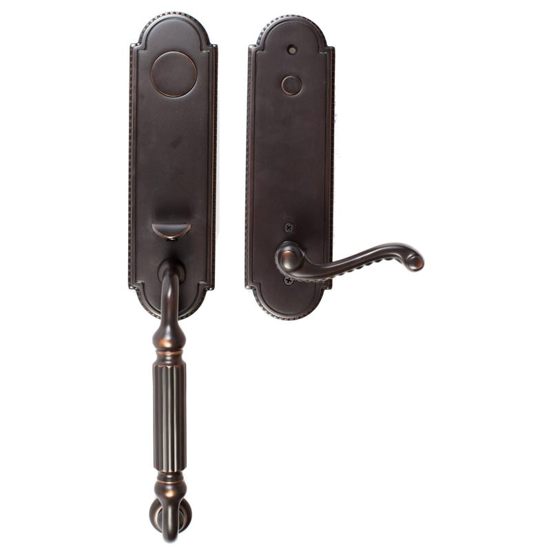 Emtek 4301 Orleans Dummy Designer Brass Handleset - Stellar Hardware and Bath 