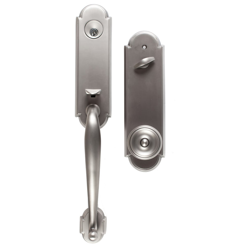 Emtek 4313  Richmond Single Cylinder Keyed Entry Brass Modern Handleset - Stellar Hardware and Bath 