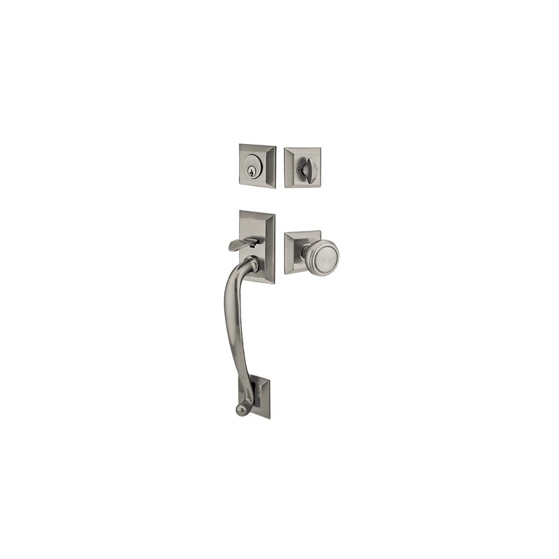 Emtek  4405 Jefferson Dummy Door Handleset from the Brass Modern Series - Stellar Hardware and Bath 