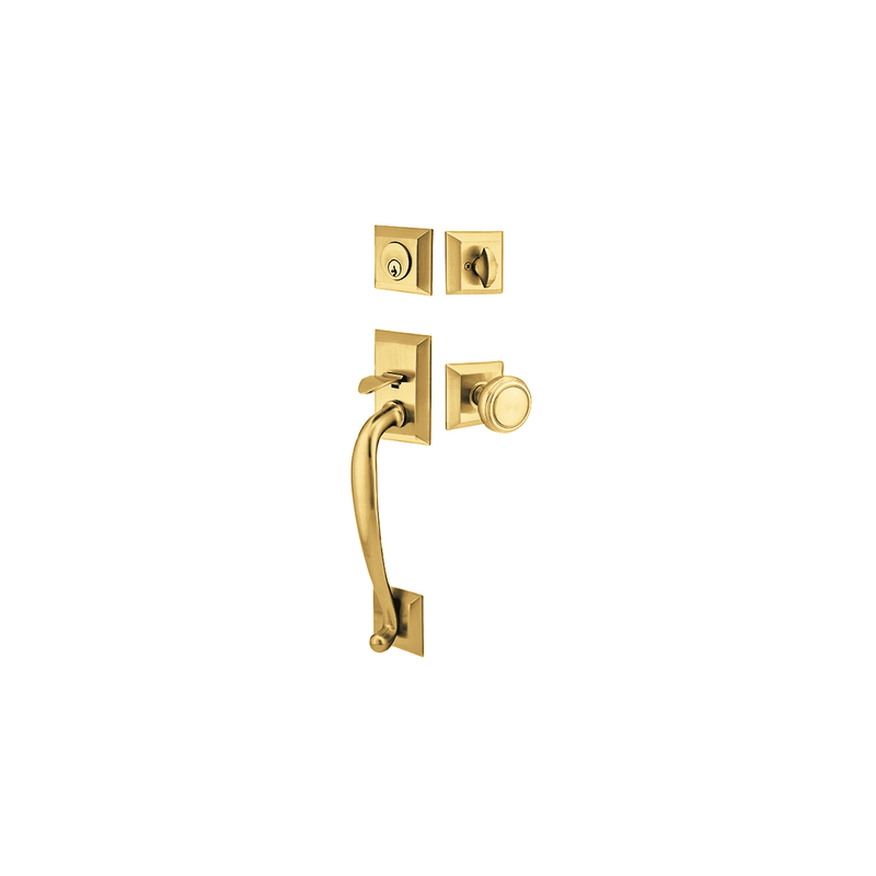 Emtek  4405 Jefferson Dummy Door Handleset from the Brass Modern Series - Stellar Hardware and Bath 