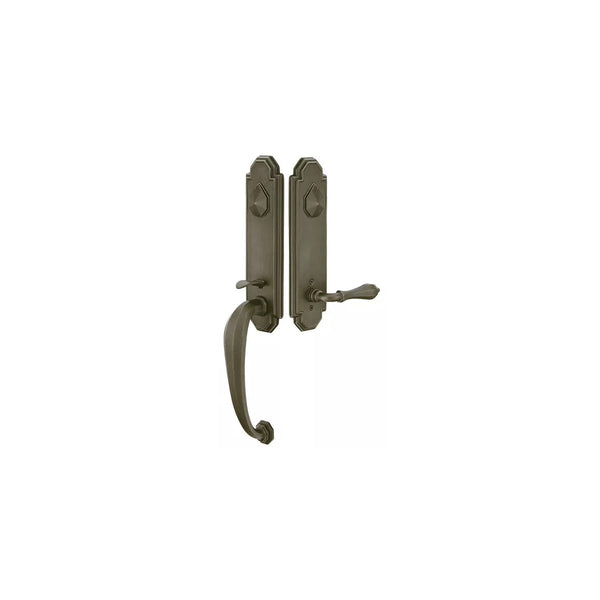 Emtek 472222 Octagon Double Cylinder Keyed Entry Tuscany Bronze Handleset - Stellar Hardware and Bath 