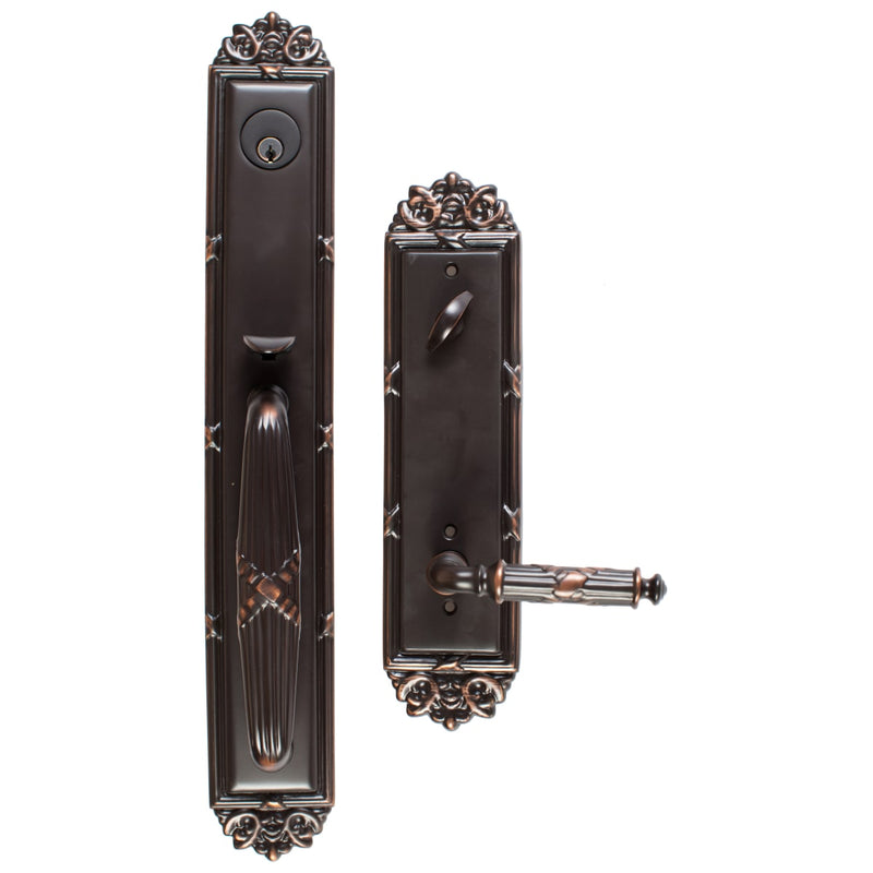 Emtek 4911  Imperial Single Cylinder Keyed Entry Designer Brass Handleset - Stellar Hardware and Bath 