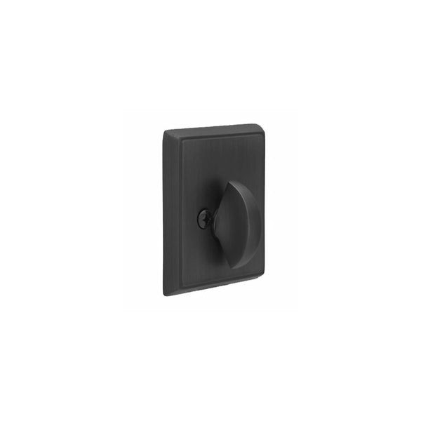 Emtek 8568 Brass Rectangular Style Single-Sided Deadbolt from the American Classic Collection - Stellar Hardware and Bath 
