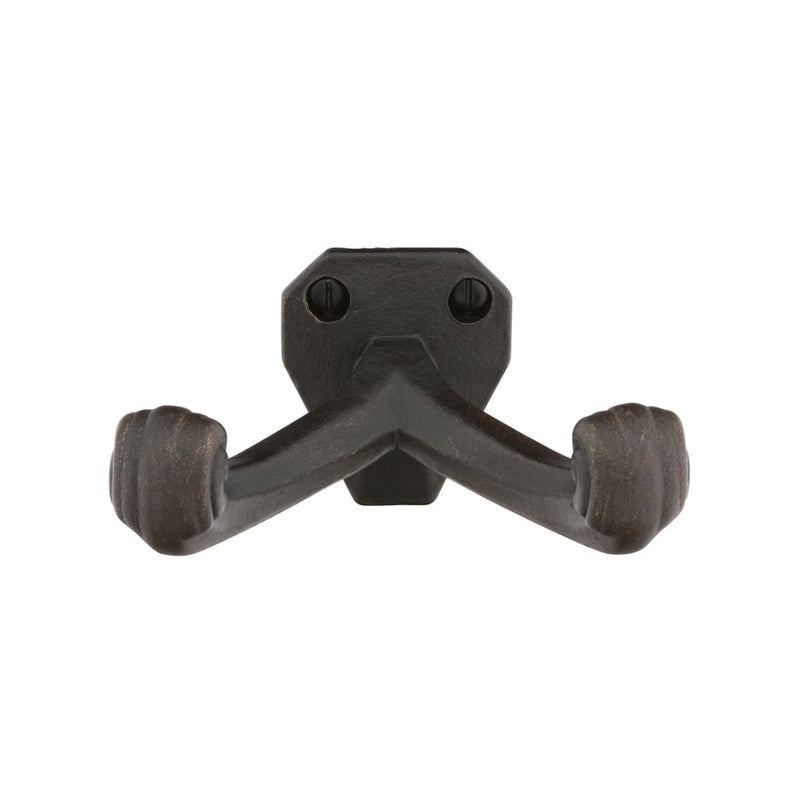 Emtek 2707 Tuscany Bronze Double Hook - Stellar Hardware and Bath 