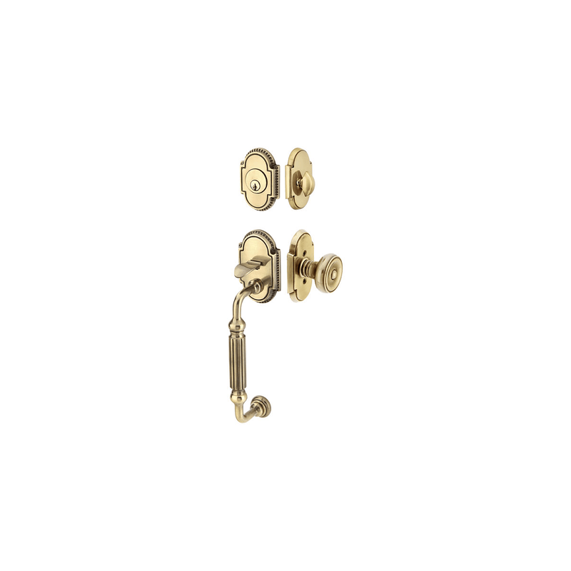 Emtek 4300 Knoxville Dummy Designer Brass Handleset - Stellar Hardware and Bath 