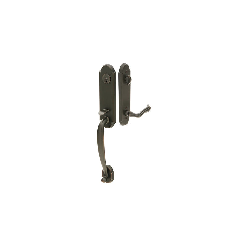 Emtek 4313  Richmond Single Cylinder Keyed Entry Brass Modern Handleset - Stellar Hardware and Bath 