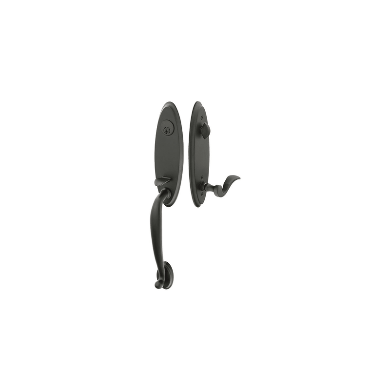 Emtek 4411  Marietta Single Cylinder Keyed Entry Brass Modern Handleset - Stellar Hardware and Bath 