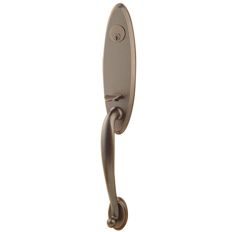 Emtek 4411  Marietta Single Cylinder Keyed Entry Brass Modern Handleset - Stellar Hardware and Bath 