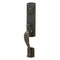 Emtek 451812 Sheridan Single Cylinder Keyed Entry Sandcast Bronze Handleset - Stellar Hardware and Bath 