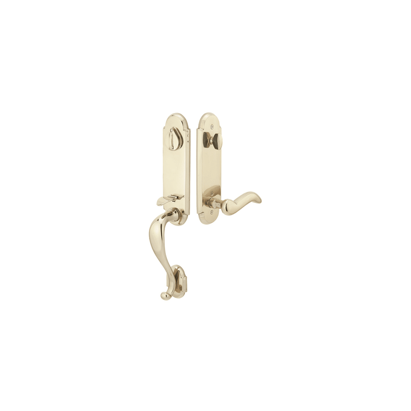 Emtek 452112 Remington Double Cylinder Keyed Entry Sandcast Bronze Handleset - Stellar Hardware and Bath 