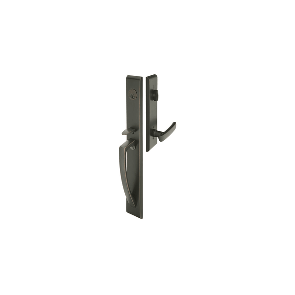 Emtek 4806 Orion Dummy Door Handleset from the Brass Modern Series - Stellar Hardware and Bath 