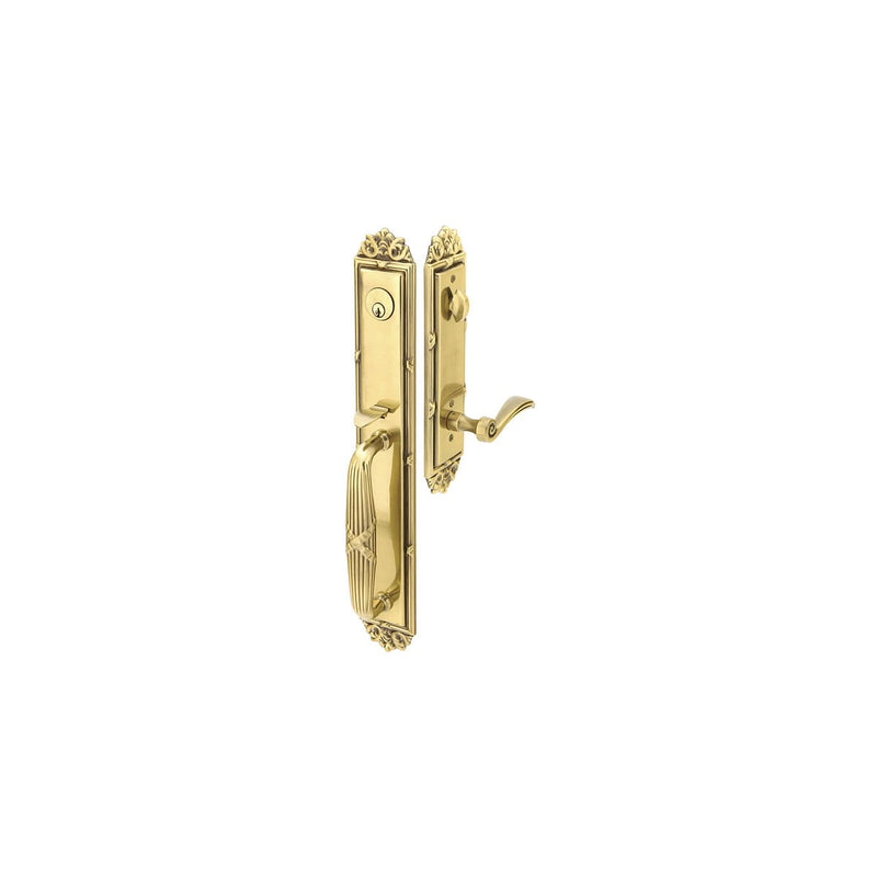 Emtek 4911  Imperial Single Cylinder Keyed Entry Designer Brass Handleset - Stellar Hardware and Bath 