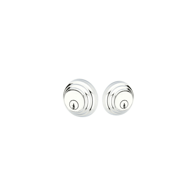 Emtek 8355 Low Profile Style Brass Modern Double Cylinder Deadbolt - Stellar Hardware and Bath 