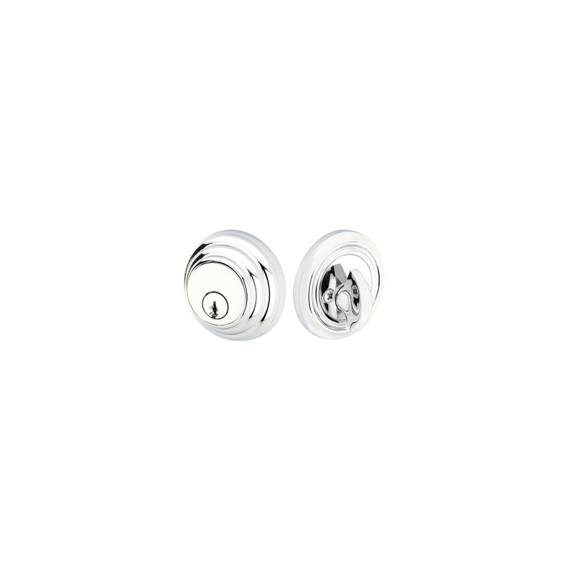 Emtek 8455 Low Profile Style Brass Modern Single Cylinder Deadbolt - Stellar Hardware and Bath 