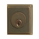 Emtek 8468 Rectangular Style Brass Modern Single Cylinder Deadbolt - Stellar Hardware and Bath 