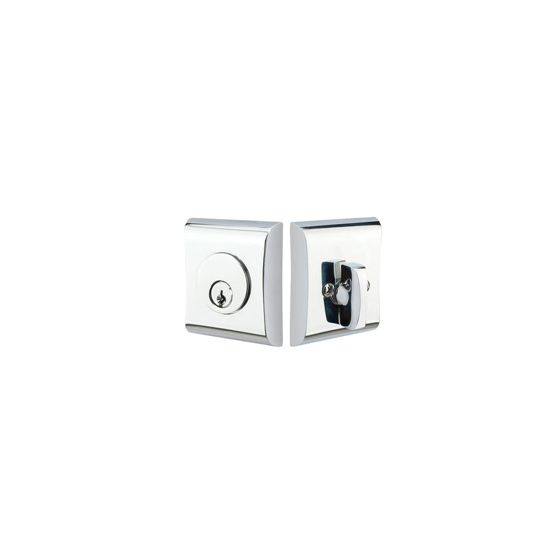 Emtek 8475 Neos Single Cylinder Deadbolt from the Brass Modern Series - Stellar Hardware and Bath 