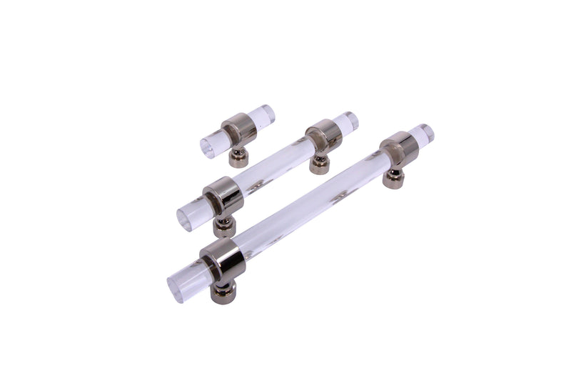 3047 - Lucite Pulls 1/2'' With Plain Rings - Stellar Hardware and Bath 