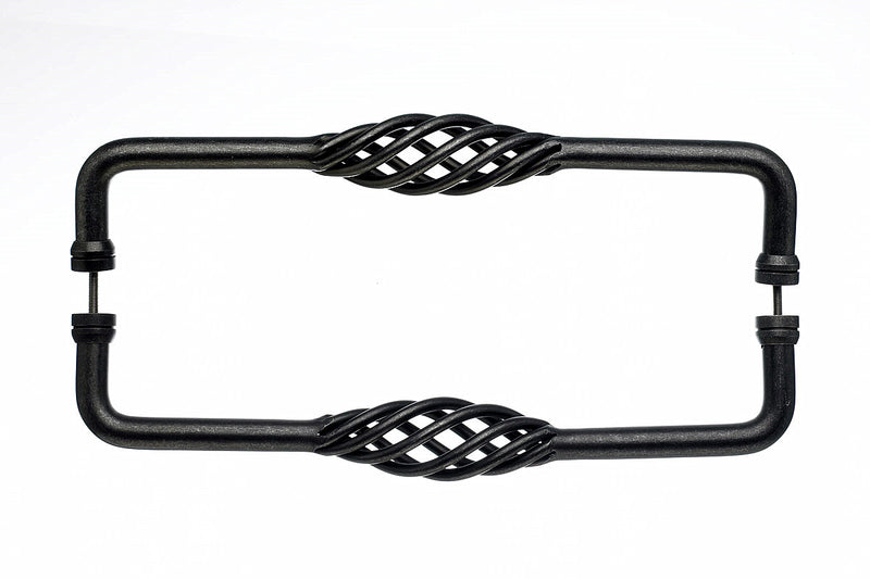 Top Knobs Birdcage Door Pull Back to Back 18 Inch - Stellar Hardware and Bath 