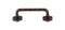 Top Knobs Thin Twist D Pull 3 5/32 Inch  w/Backplate - Stellar Hardware and Bath 