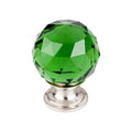 Top Knobs Green Crystal Knob 1 3/8 Inch  Base - Stellar Hardware and Bath 