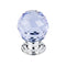 Top Knobs  Blue Crystal Knob 1 1/8 Inch  Base - Stellar Hardware and Bath 