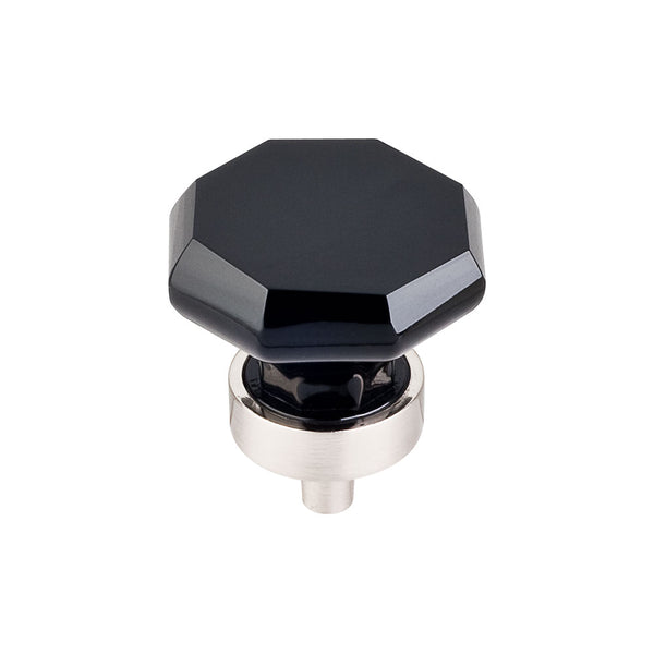 Top Knobs  Octagon Crystal Knob 1 3/8 Inch  Base - Stellar Hardware and Bath 