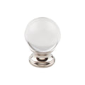 Top Knobs Clarity Clear Glass Knob 1 3/8 Inch  Base - Stellar Hardware and Bath 