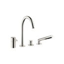 Meta Deck-mounted tub mixer, with hand shower set for deck-mounted tub installation - Stellar Hardware and Bath 