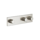 Symetrics Volume Control with two volume controls with diverter for wall-mounted installation - Stellar Hardware and Bath 