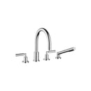 Tara Deck-mounted tub mixer, with hand shower set for deck-mounted tub installation - Stellar Hardware and Bath 