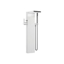 MEM Single-lever tub mixer with cascade spout for freestanding installation with hand shower set - Stellar Hardware and Bath 