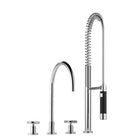 Tara Three-hole mixer with Profi spray set - Stellar Hardware and Bath 