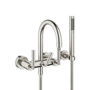Tara Tub mixer for wall-mounted installation with hand shower set - Stellar Hardware and Bath 
