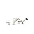 Madison Deck-mounted tub mixer, with hand shower set for deck-mounted tub installation - Stellar Hardware and Bath 