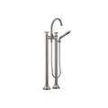 VAIA Two-hole tub mixer for freestanding installation with hand shower set - Stellar Hardware and Bath 